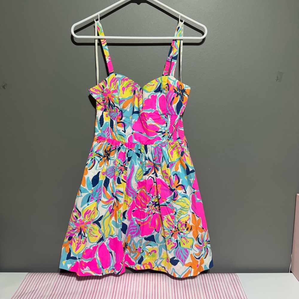 Lilly Pulitzer Christine Fit & Flare Dress, Size 2 Besame Mucho